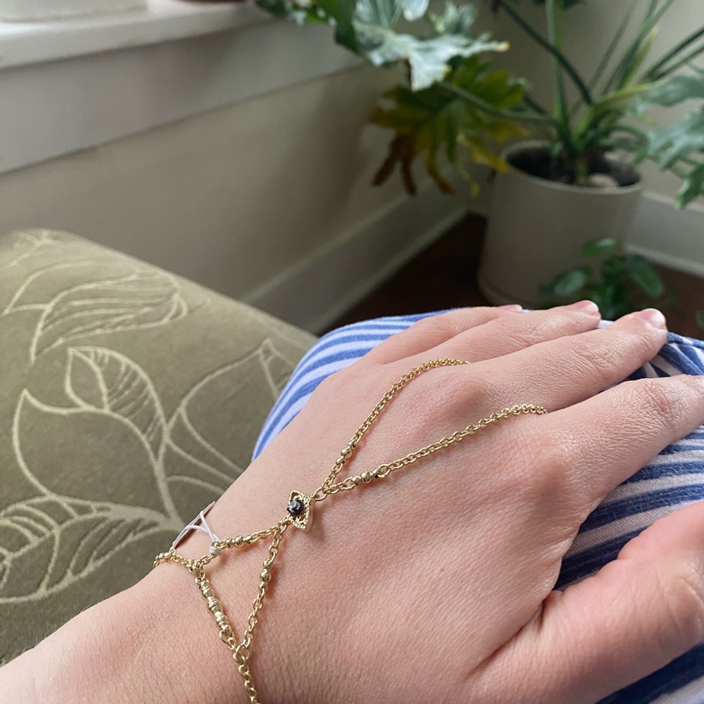 Kendra Scott Gold Finger / Hand Chain Bracelet
